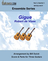 Bill Swick's Year 2, Quarter 1 - Intermediate Ensembles for Three Guitars Guitar and Fretted sheet music cover Thumbnail